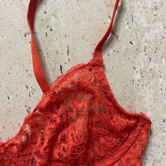 Lounge Burnt Orange Lace Balcony Bra Size 30C - Picture 5 of 6